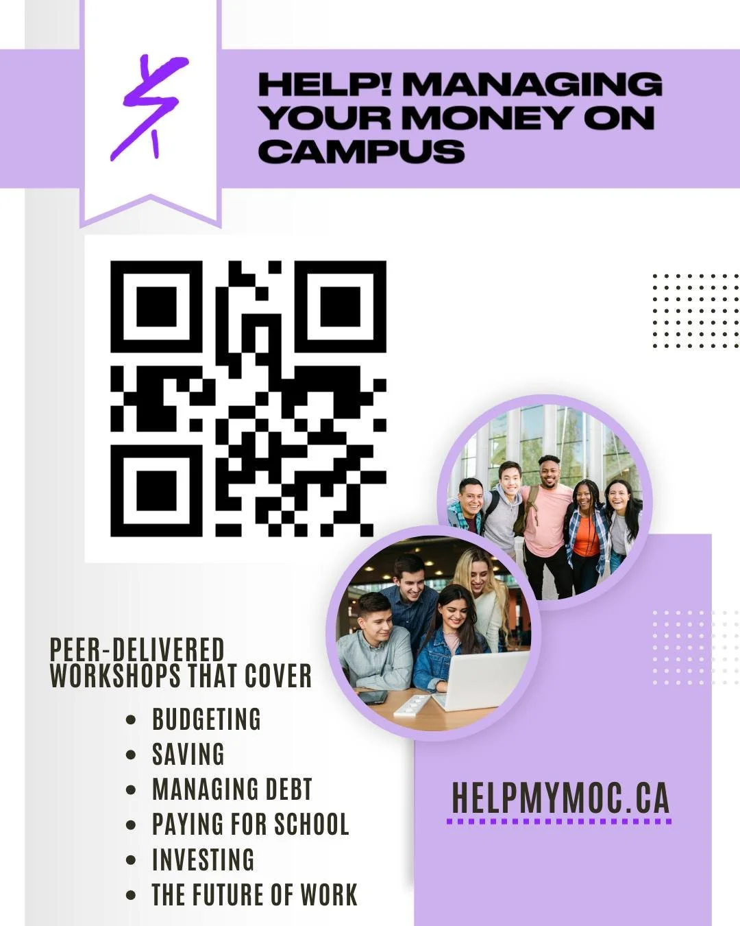 Student loans. Credit cards. Rising rent.
And somehow you&rsquo;re supposed to &ldquo;just manage it.&rdquo;

Let&rsquo;s fix that.

Help! Managing Your Money on Campus gives students real tools to:
✔ Build a budget that works
✔ Avoid common debt tra