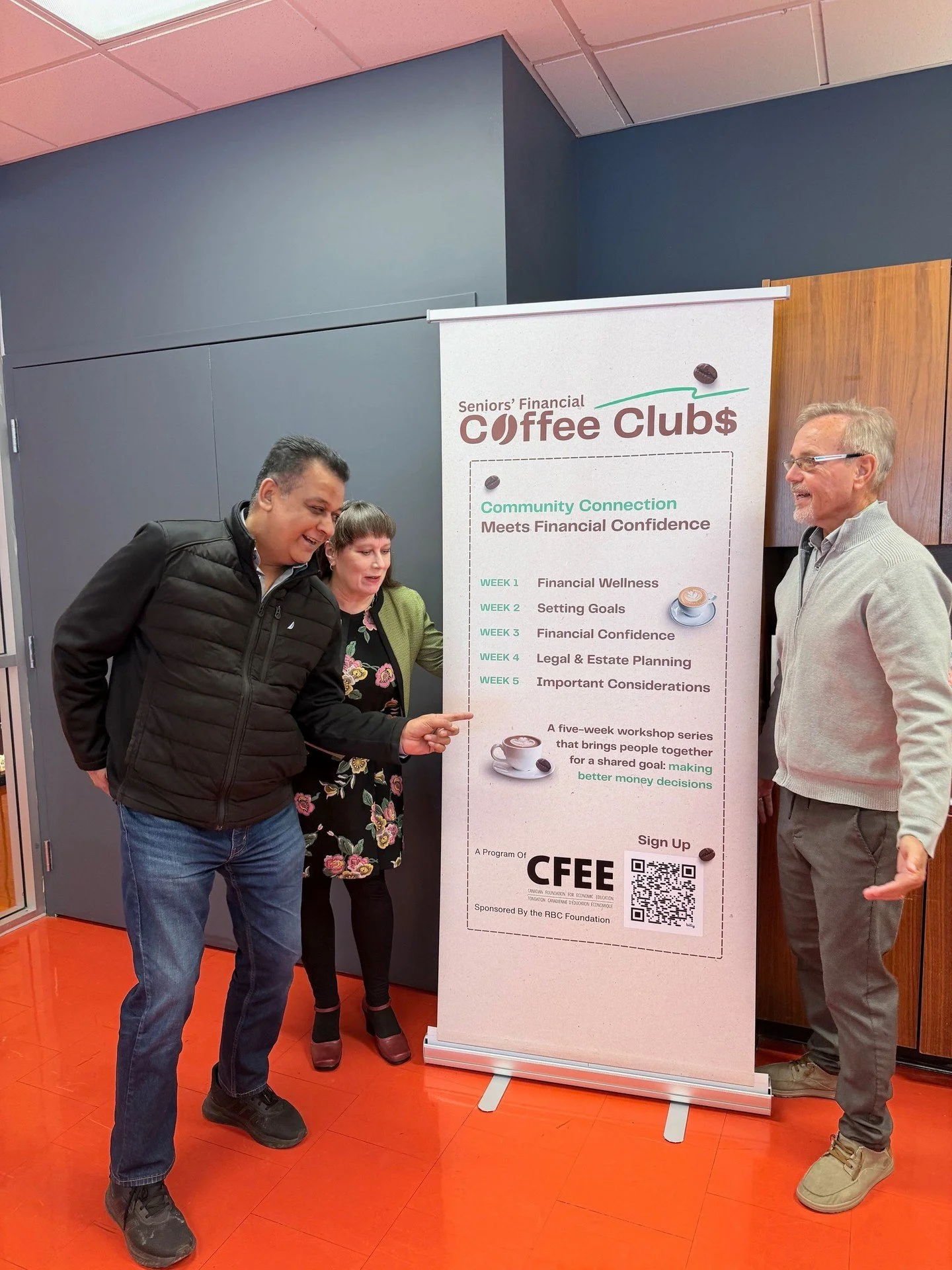 Not a class.
Not a presentation.

Seniors&rsquo; Financial Coffee Clubs are small-group conversations about money &mdash; practical, informal, and built around real life.

Here&rsquo;s what happens over 5 weeks:
☕ Financial wellness
☕ Goal setting
☕ 