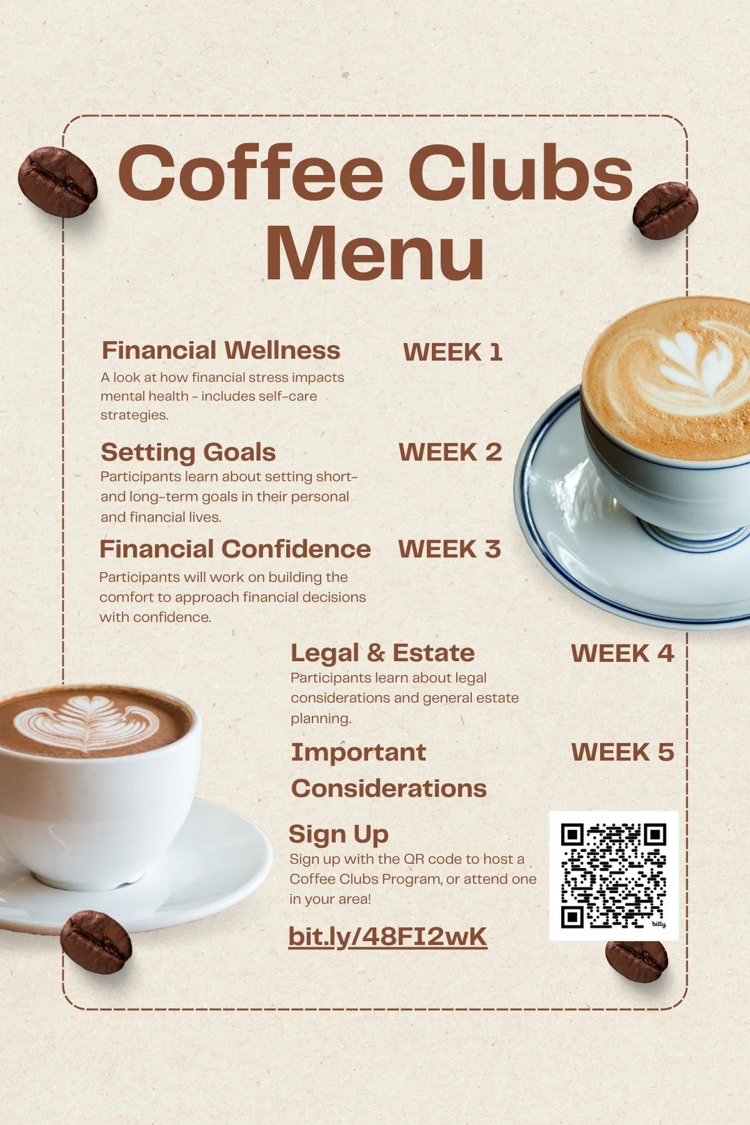 Many seniors don&rsquo;t talk about money.

Not because they don&rsquo;t want to &mdash;
but because there aren&rsquo;t many spaces where they feel comfortable doing it.

That&rsquo;s what this program is designed to change.

Sign up to host a Coffee