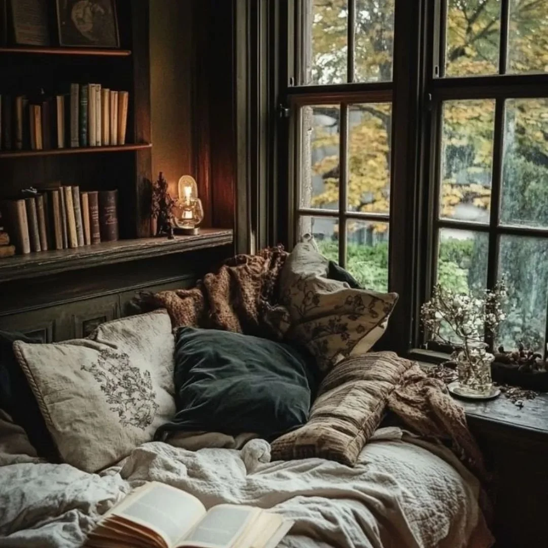 Its Read a Book Day and I wanted to share my favourite Reading Nook idea

How much do you love this cosy feel espicially this time of year. Personally if I had the space I would love to have this in my home 

Let me know your thoughts, what kind of r