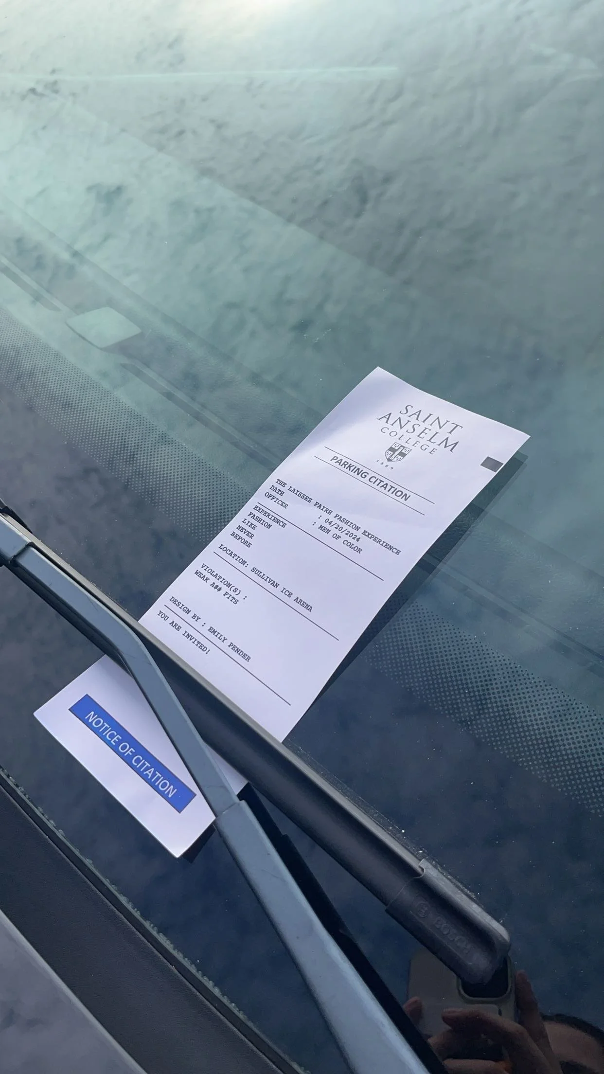Guerrilla Marketing Fake Parking Ticket 2024