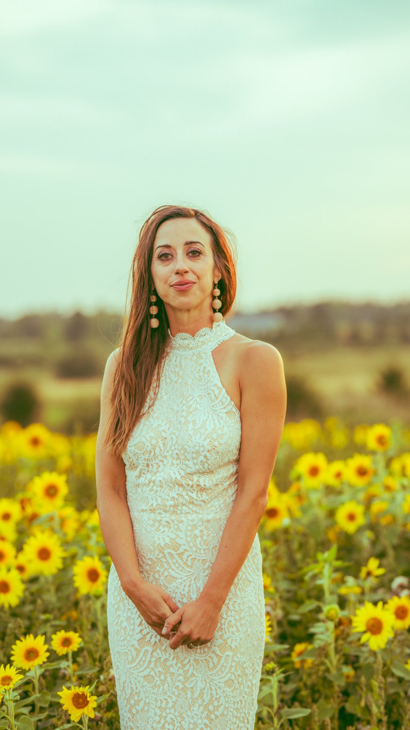 beautiful bride calm wedding beautiful wedding candid moment sunflower field