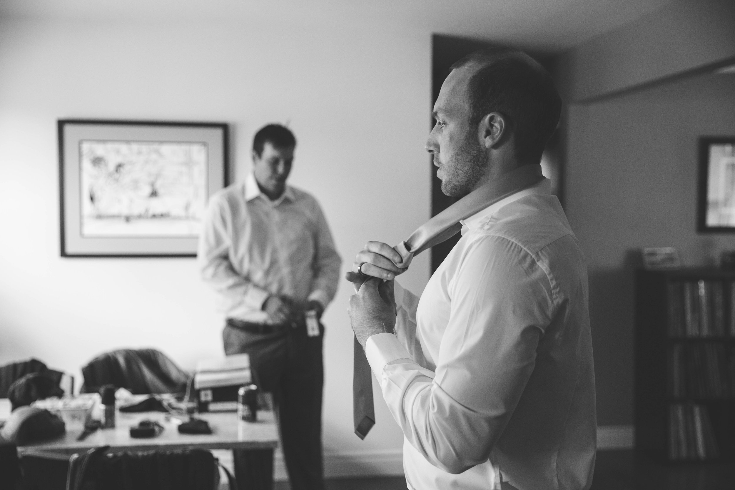Groomsmen getting ready for the beautiful wedding