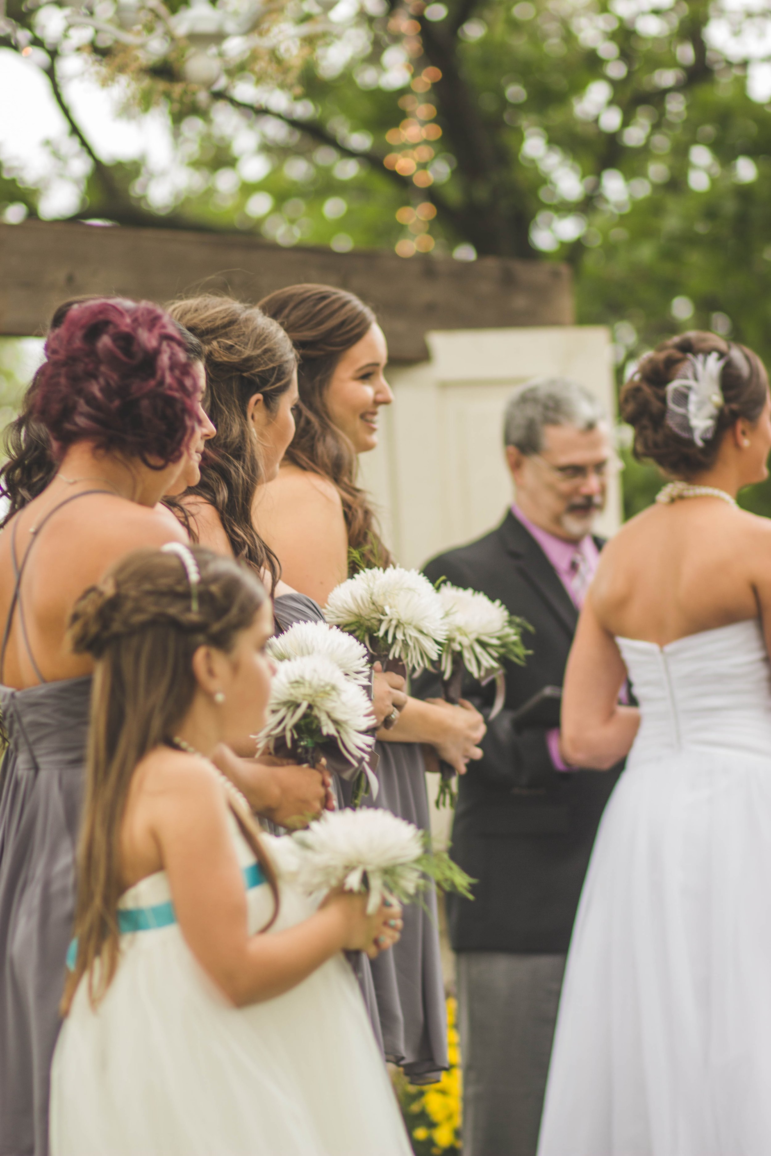 candid photo during the wedding ceremony during the beautiful wedding