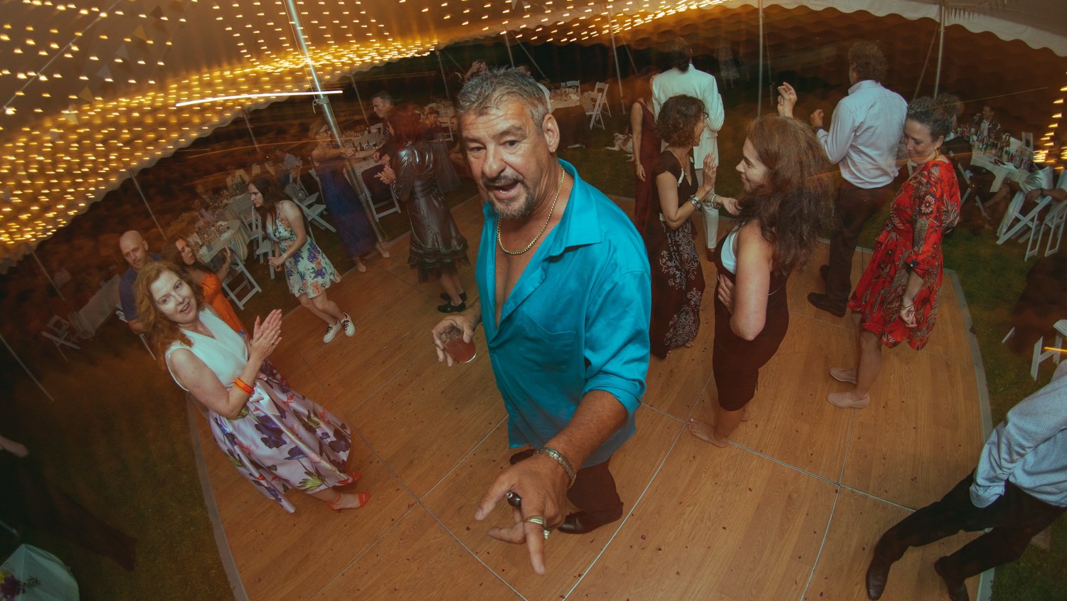 dancing and having fun during the outdoor wedding beautiful wedding candid moment
