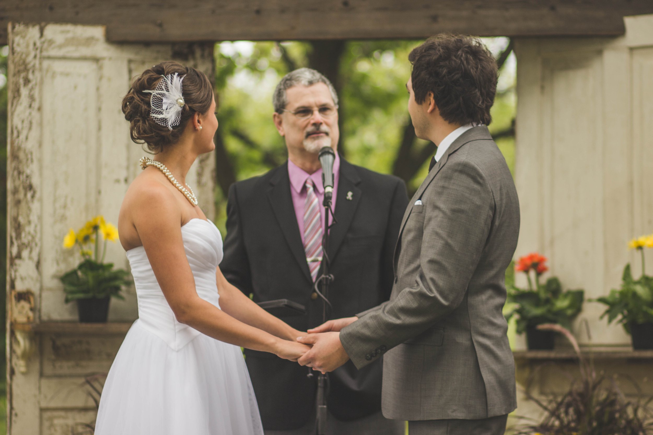 candid photo during the wedding ceremony during the beautiful wedding