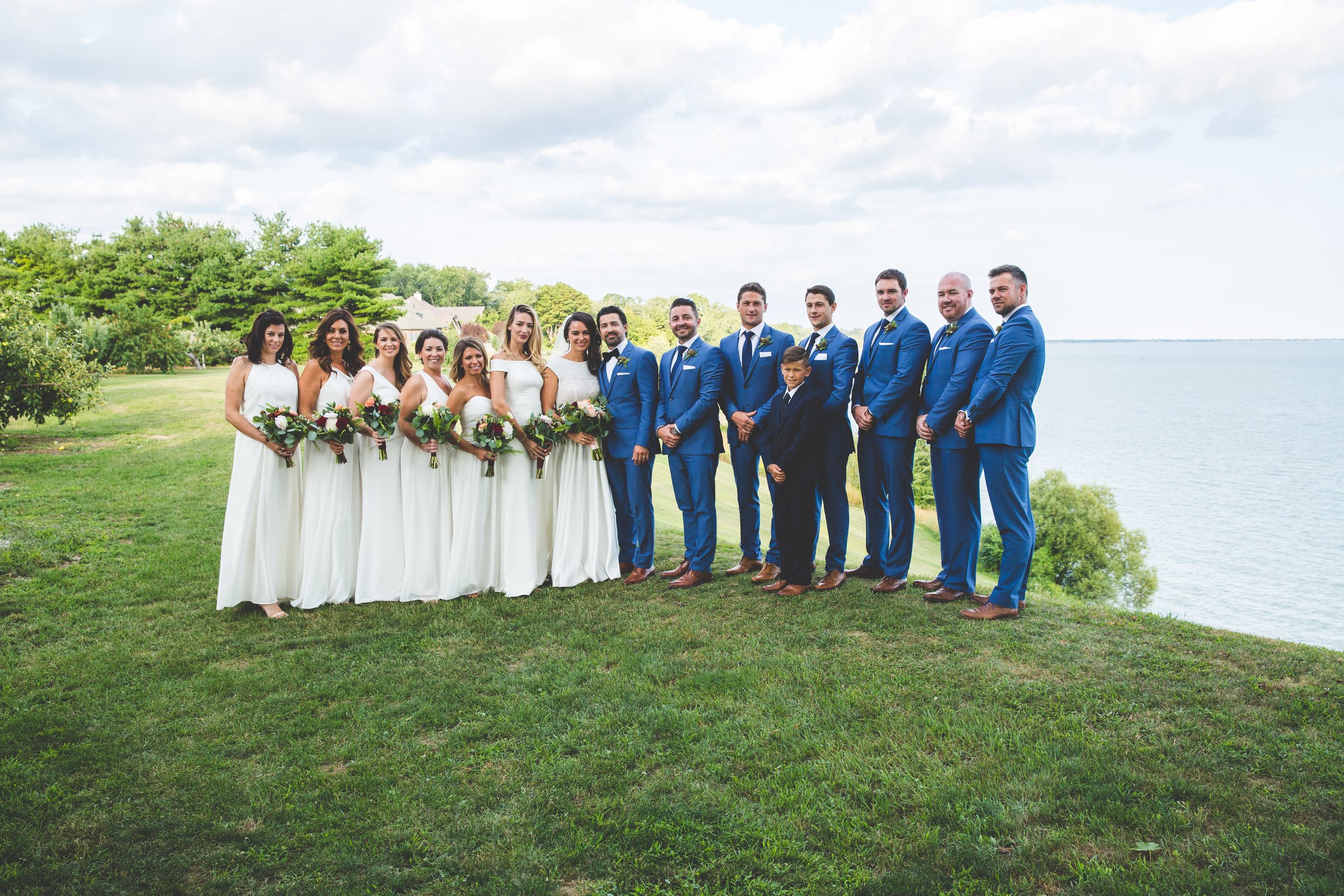 Beautiful wedding at Winery outdoor wedding. wedding party