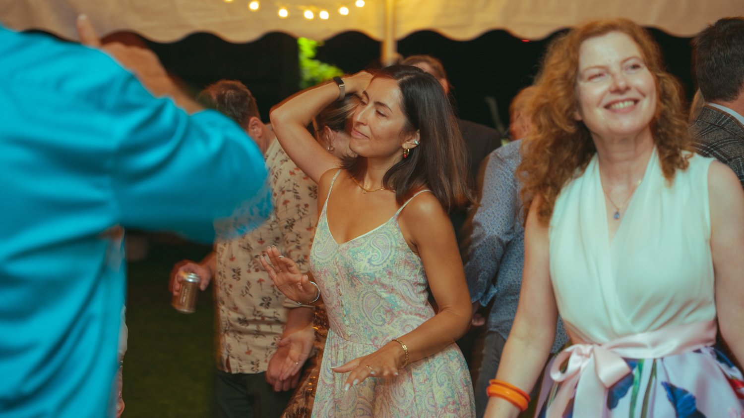 dancing and having fun during the outdoor wedding beautiful wedding candid moment