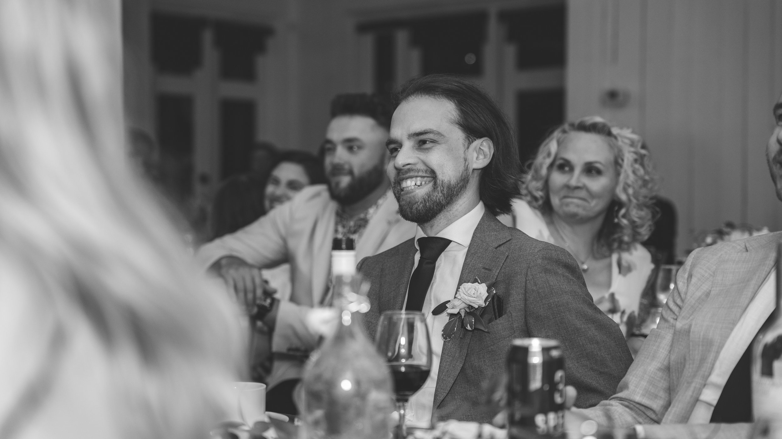 beautiful wedding reception. laughs and fun. wedding speech