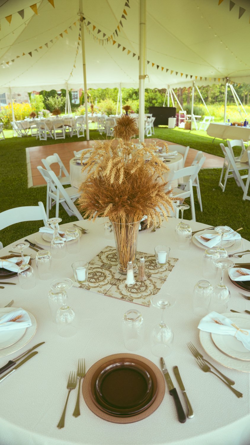 Outdoor ceremony of beautiful wedding candid moment. wedding decration