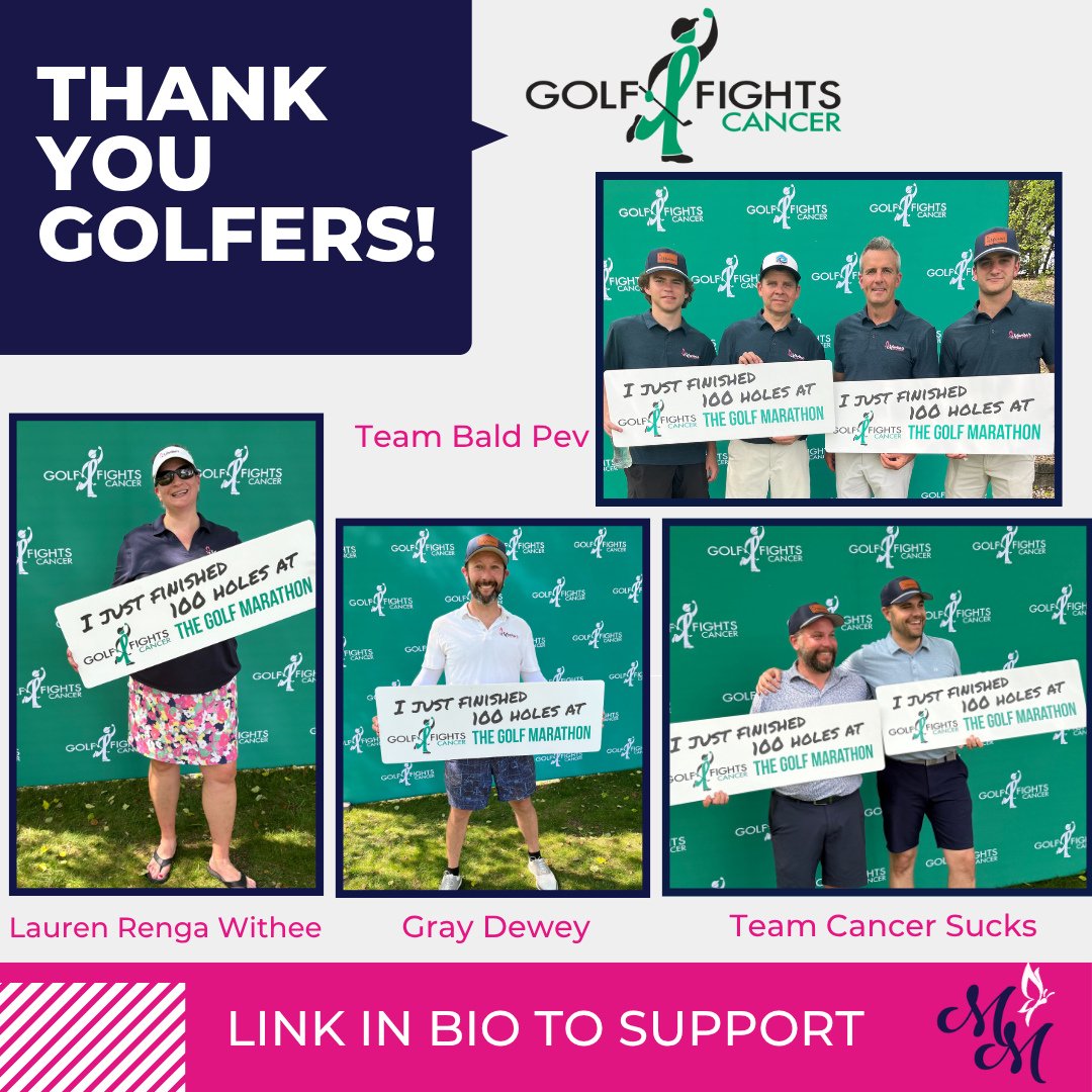⛳💚 𝟭𝟬𝟬 𝗛𝗼𝗹𝗲𝘀. 𝗢𝗻𝗲 𝗣𝗼𝘄𝗲𝗿𝗳𝘂𝗹 𝗠𝗶𝘀𝘀𝗶𝗼𝗻. 💚⛳⁠
⁠
We are incredibly grateful following another incredible Golf Marathon hosted by @golffightscancer! Thank you for putting on this powerful event year after year. 💚⁠
⁠
Also a huge T