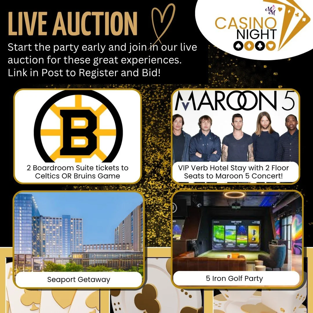 🎰 The bidding has started! 🎰⁠
⁠
We&rsquo;re kicking off Casino Week a little early with our Online Silent Auction Bidding has started at 9AM this morning with all proceeds to Marisa&rsquo;s Mission! 💖⁠
⁠
Before the cards are dealt at Casino Night 