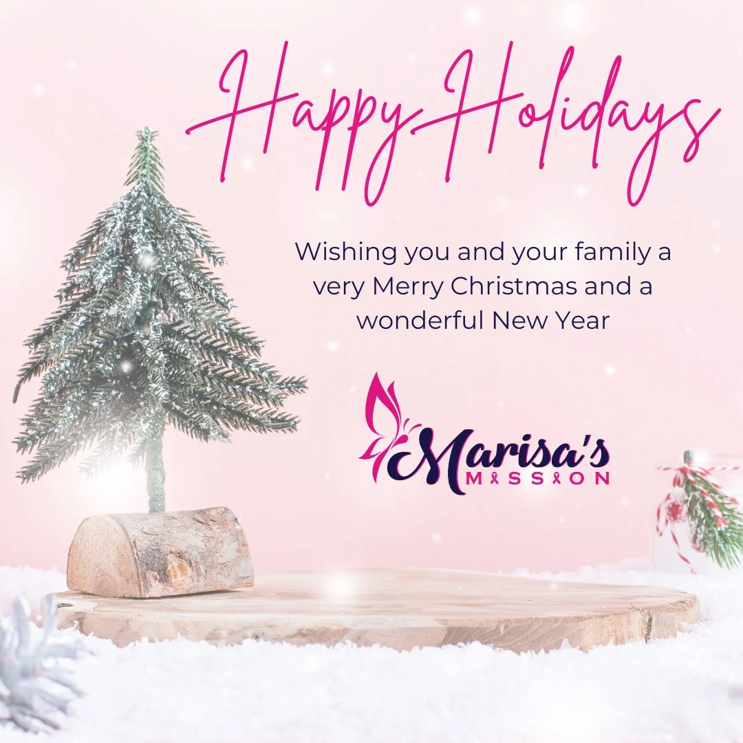 From all of us at Marisa&rsquo;s Mission, we wish you a Merry Christmas and a joyful holiday season filled with love, peace, and moments of comfort. ⁠
⁠
Thank you for being part of our community! 🎄✨ ⁠
⁠
#HappyHolidays  #Joy #Peace