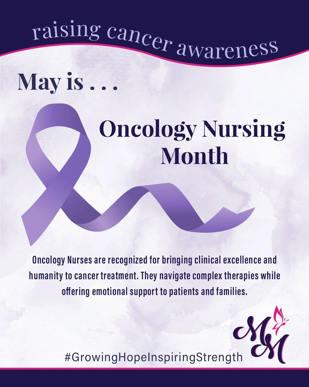 May is Oncology Nursing Month, and during Nursing Week, we want to recognize the incredible Oncology Nurses who bring strength, compassion, comfort, and hope to patients and families every single day. 💜

Thank you for the care you give, the lives yo