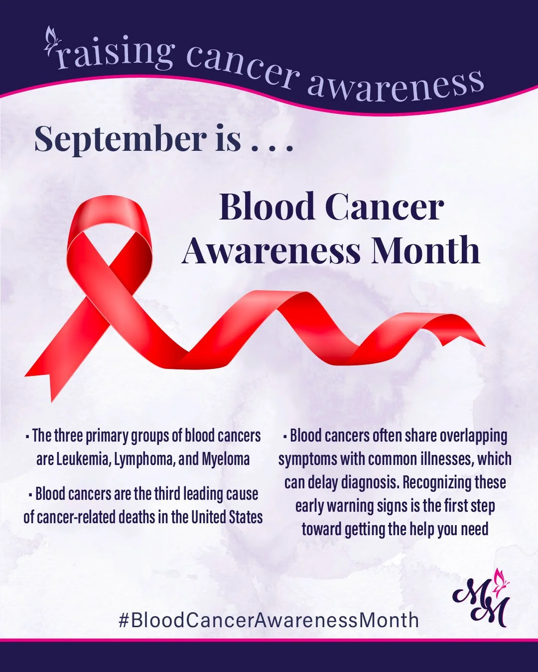 September is Blood Cancer Awareness Month. ❤️

This month, we recognize those living with leukemia, lymphoma, myeloma, and other blood cancers, and celebrate the survivors, caregivers, medical teams, researchers, and loved ones who continue to give u