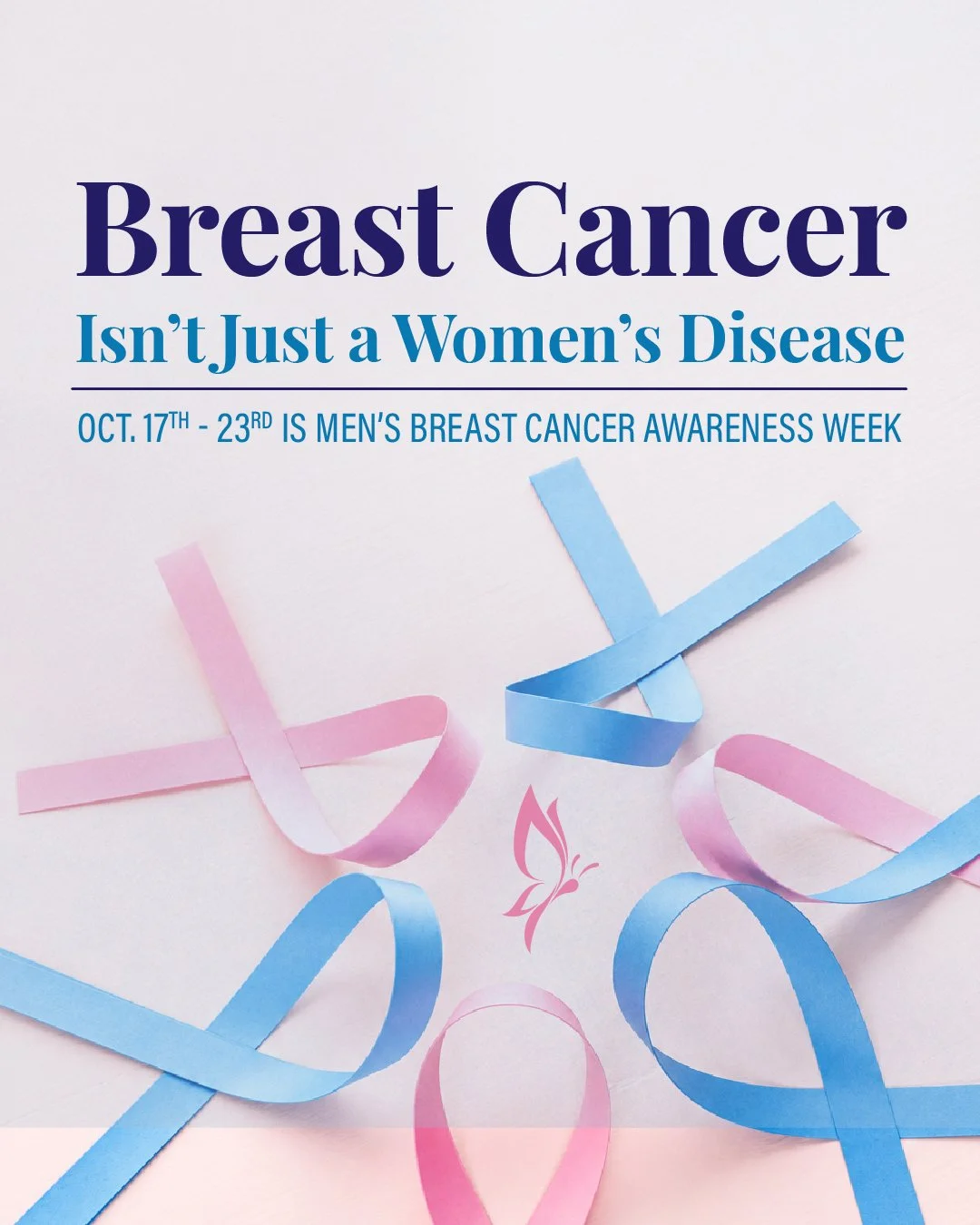 Breast cancer doesn't discriminate, and awareness shouldn't either. 💗💙

When we think about breast cancer, we often think about women. But did you know that men can develop breast cancer, too?

Although it's rare, male breast cancer is a reality, a