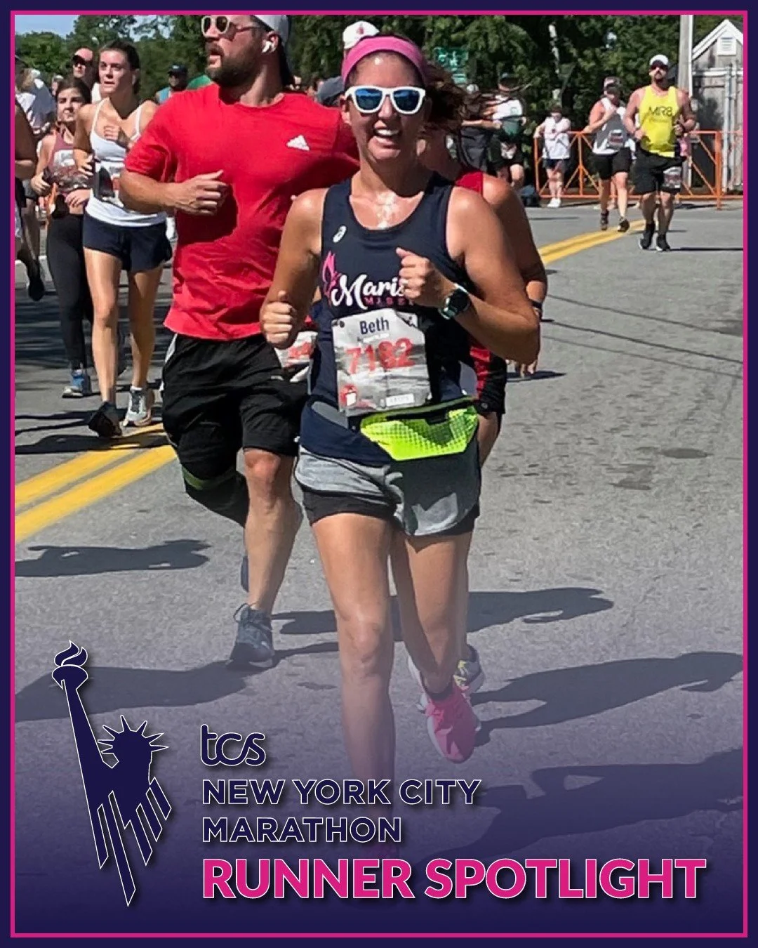 Today's Runner Spotlight is Beth Pyliotis!

Our NYC Marathon Team is made up of incredible individuals, each with their own story, motivation, and reason for running in support of Marisa's Mission. Get to know Beth by reading her spotlight, then help