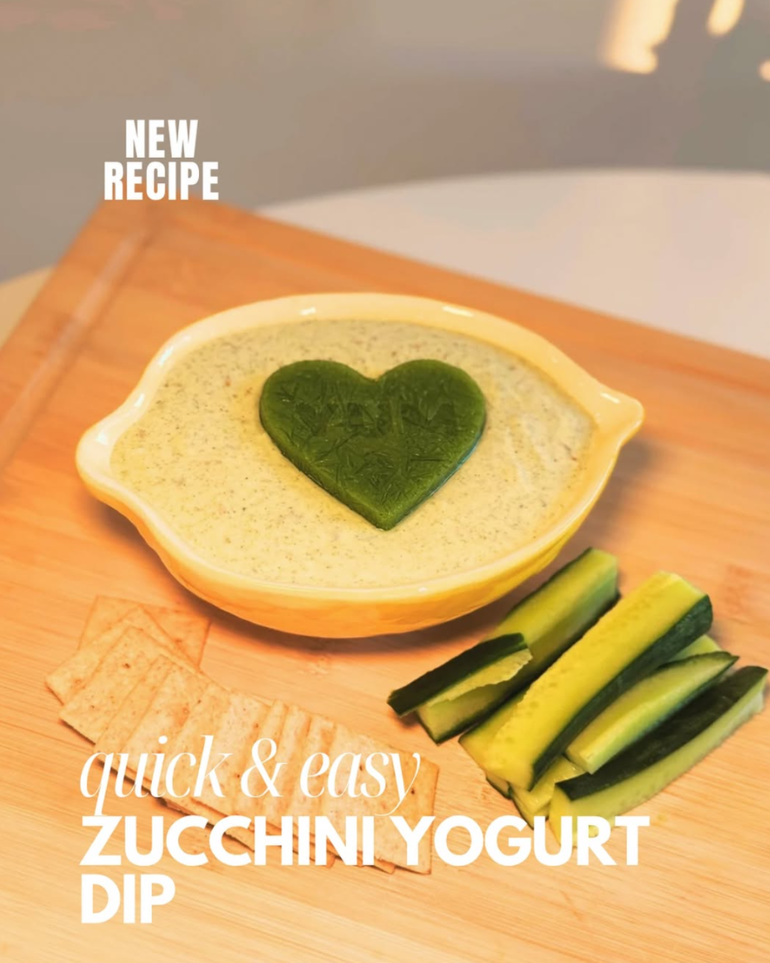 Quick & Easy Zucchini Yogurt Dip by Liv Rahal, Registered Dietitian