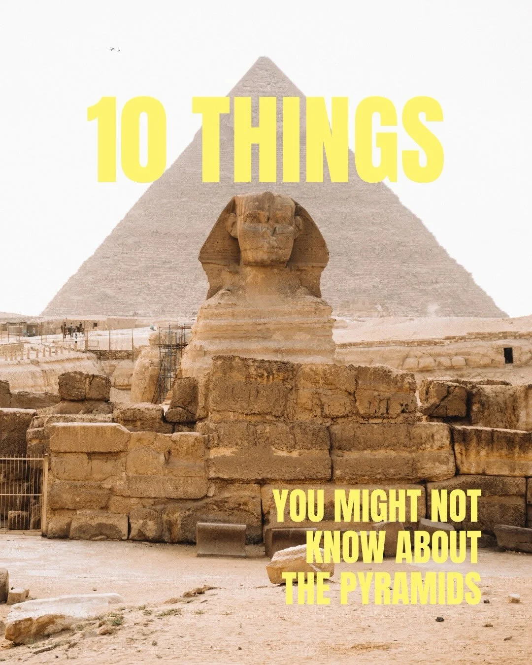 Here are some lesser known facts about the great pyramid &amp; the sphinx! Want to know more than just mainstream theories? I recommend the works of Graham Hancock, Christopher Dunn, Robert Schoch. Follow along as we leave for Egypt in 2 days 🥳🫣😆