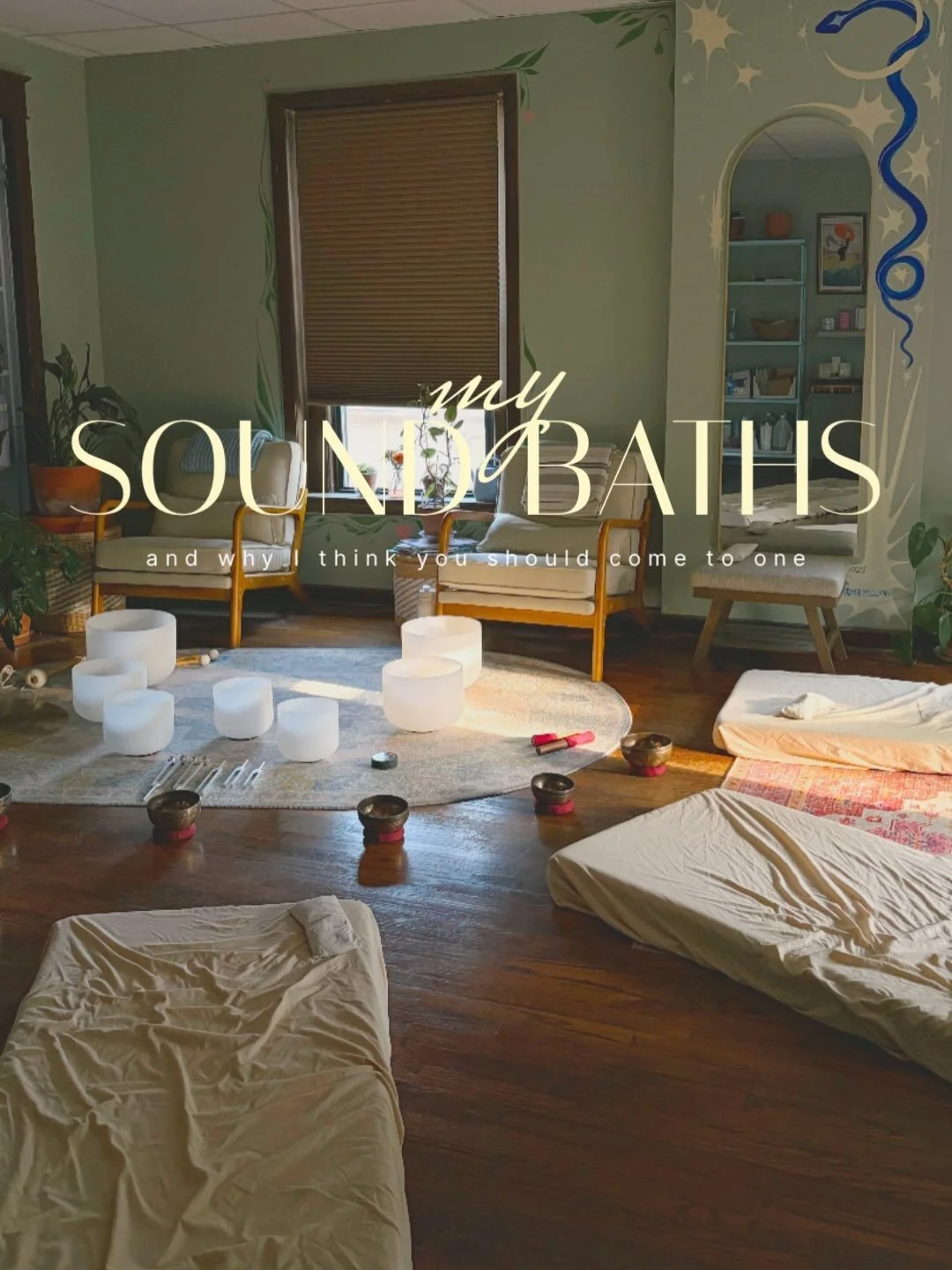 Sound baths every month! With individual sessions every Sunday. Link in bio 🤍