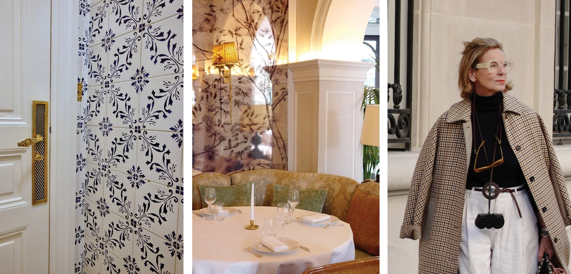 Le Bristol interior scenes and portrait