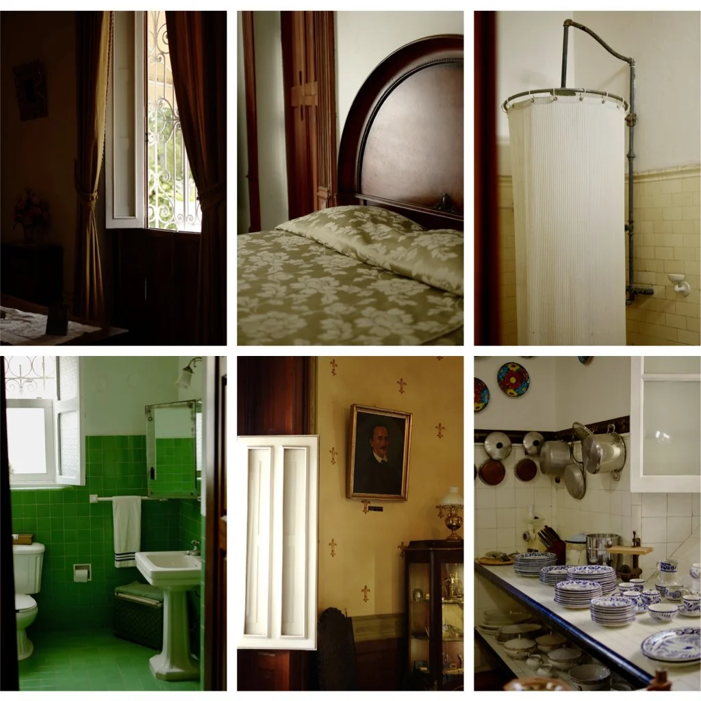 Merida interiors of colonial houses