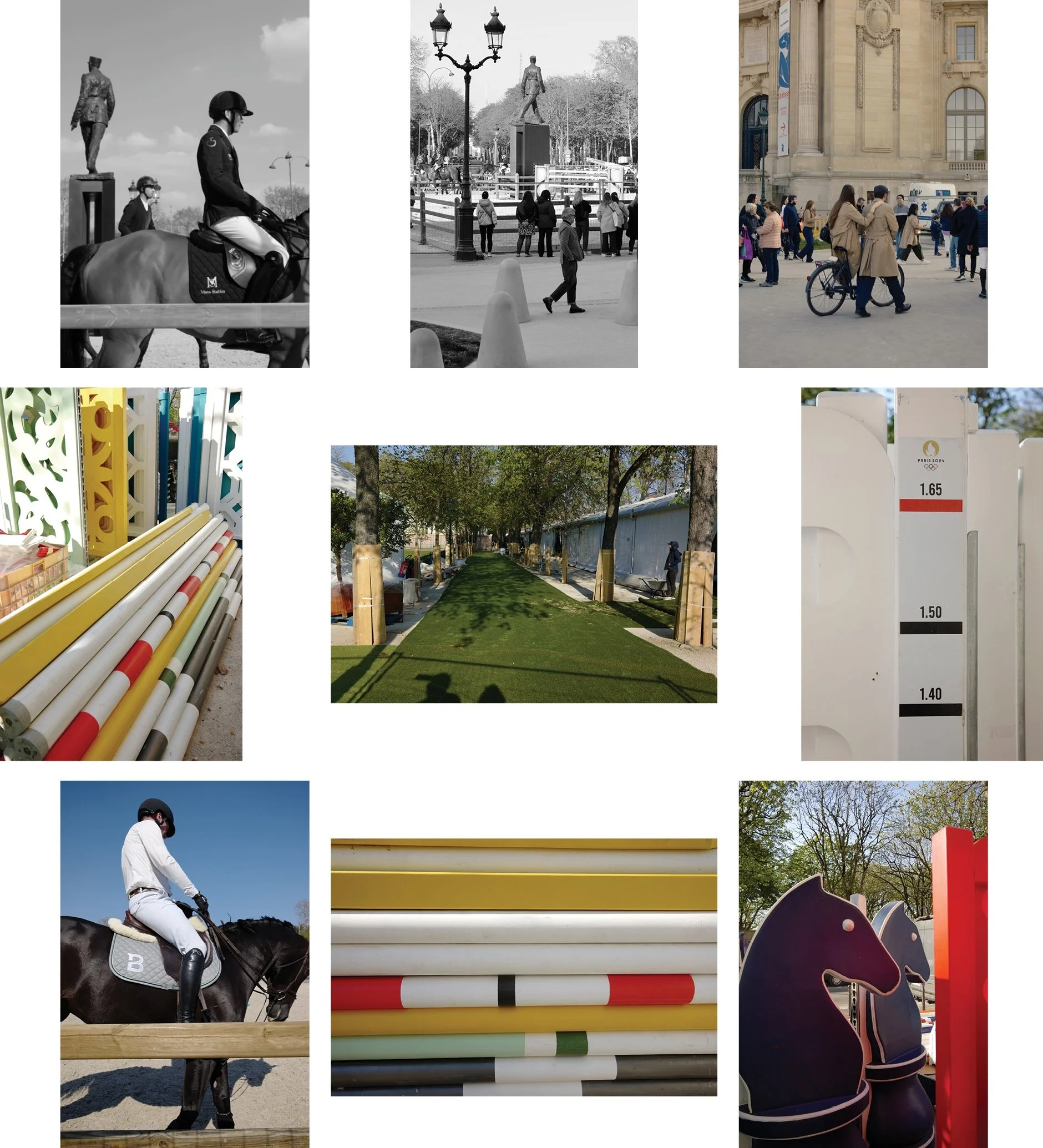 Collage of photgraph at the Saur Hermes in Paris 2026