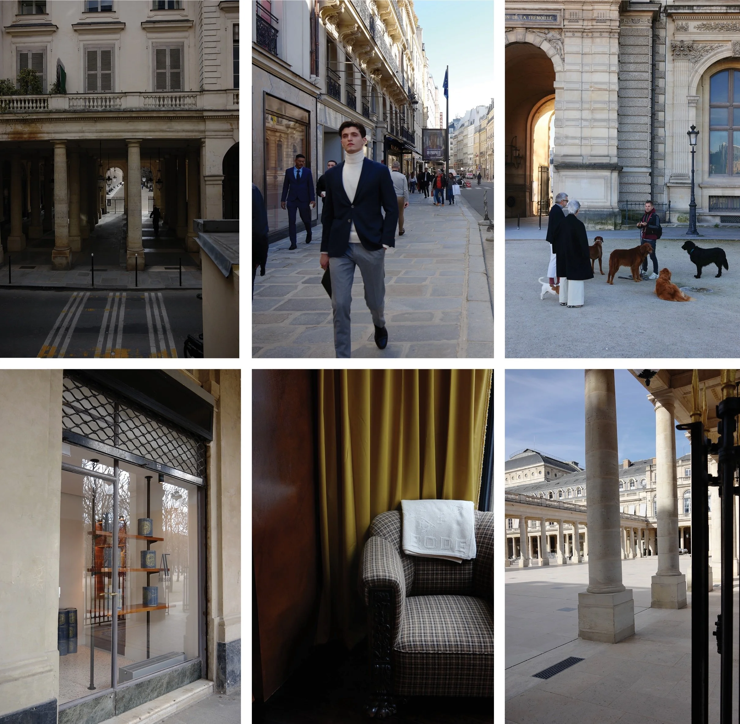 Series of street photography near Louvre in Paris