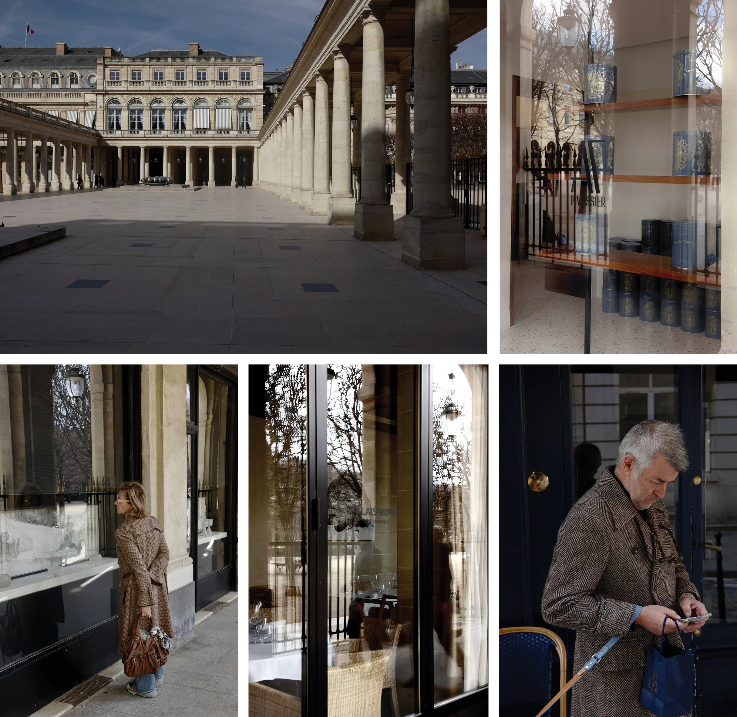 Photo series of Palais Royal in spring, Paris