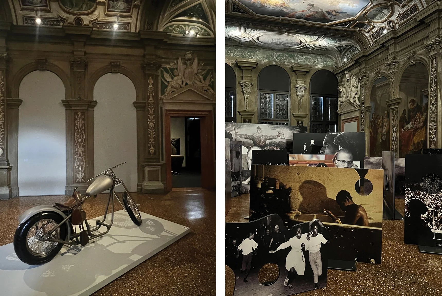 Fondazione Prada, Venice Helter Skelter exhibition views Arthur Jafa and Richard Prince