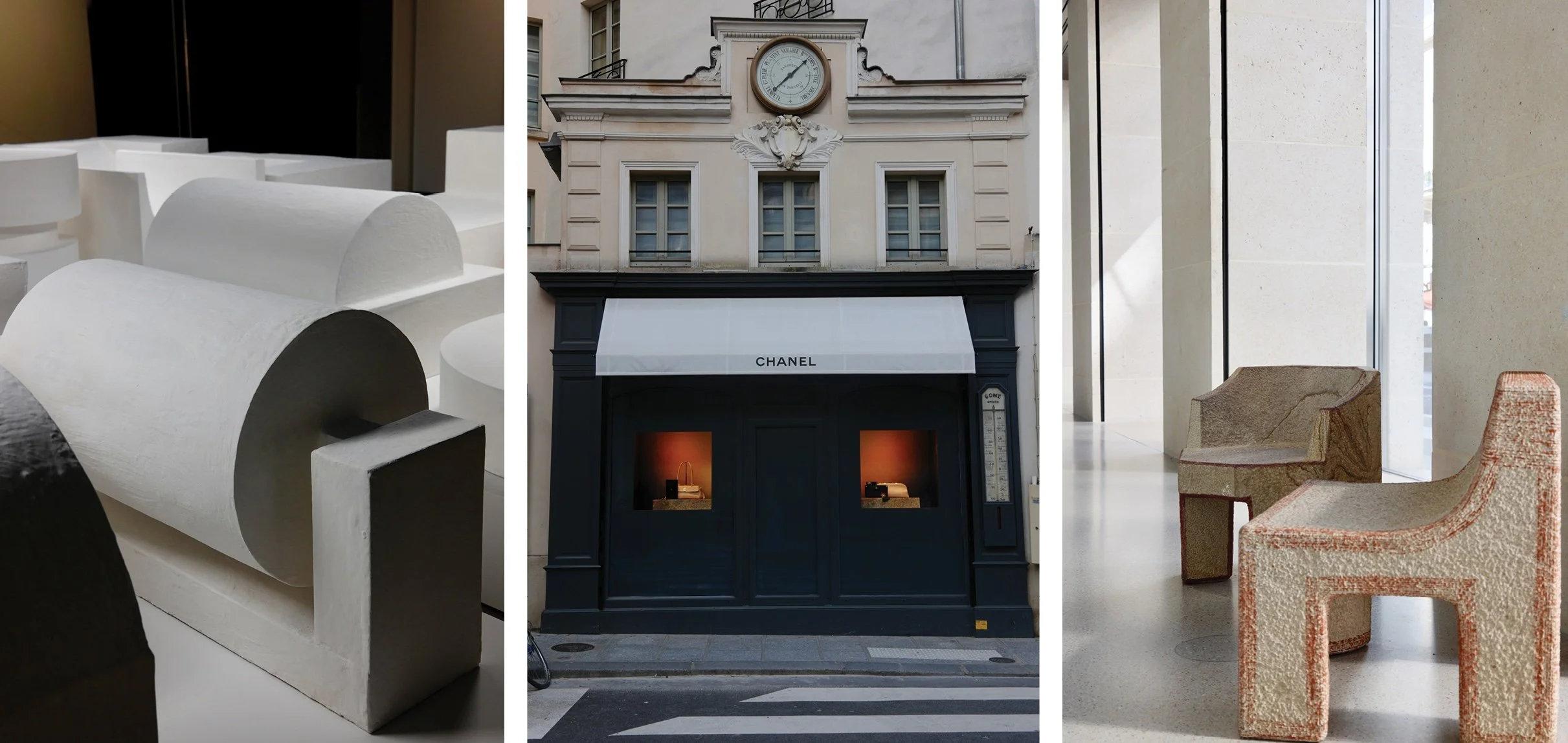 Art and facades in Paris in spring