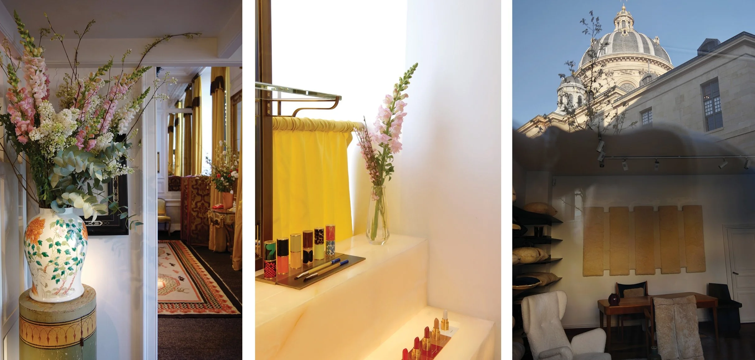 Series of photos of elegant interiors in Paris