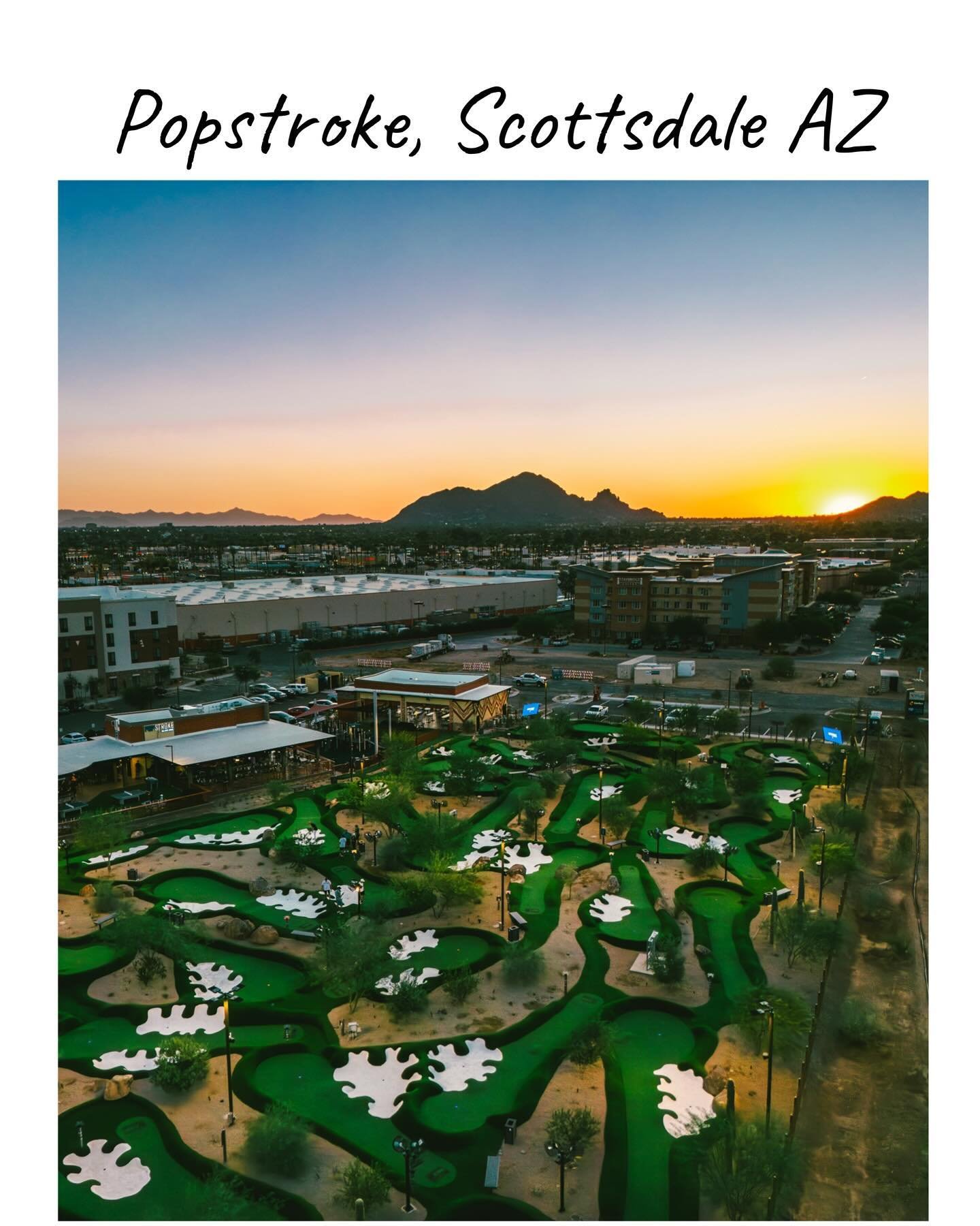 Scottsdale vibes from above: Drone shots from PopStroke&rsquo;s opening week in the desert🌵📸 

#scottsdale #popstroke #drone #photography #videography