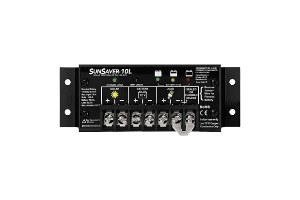 SS-10L-24V SunSaver 10 Amp 24V Volt w/ Low Voltage Disconnect (LVD)