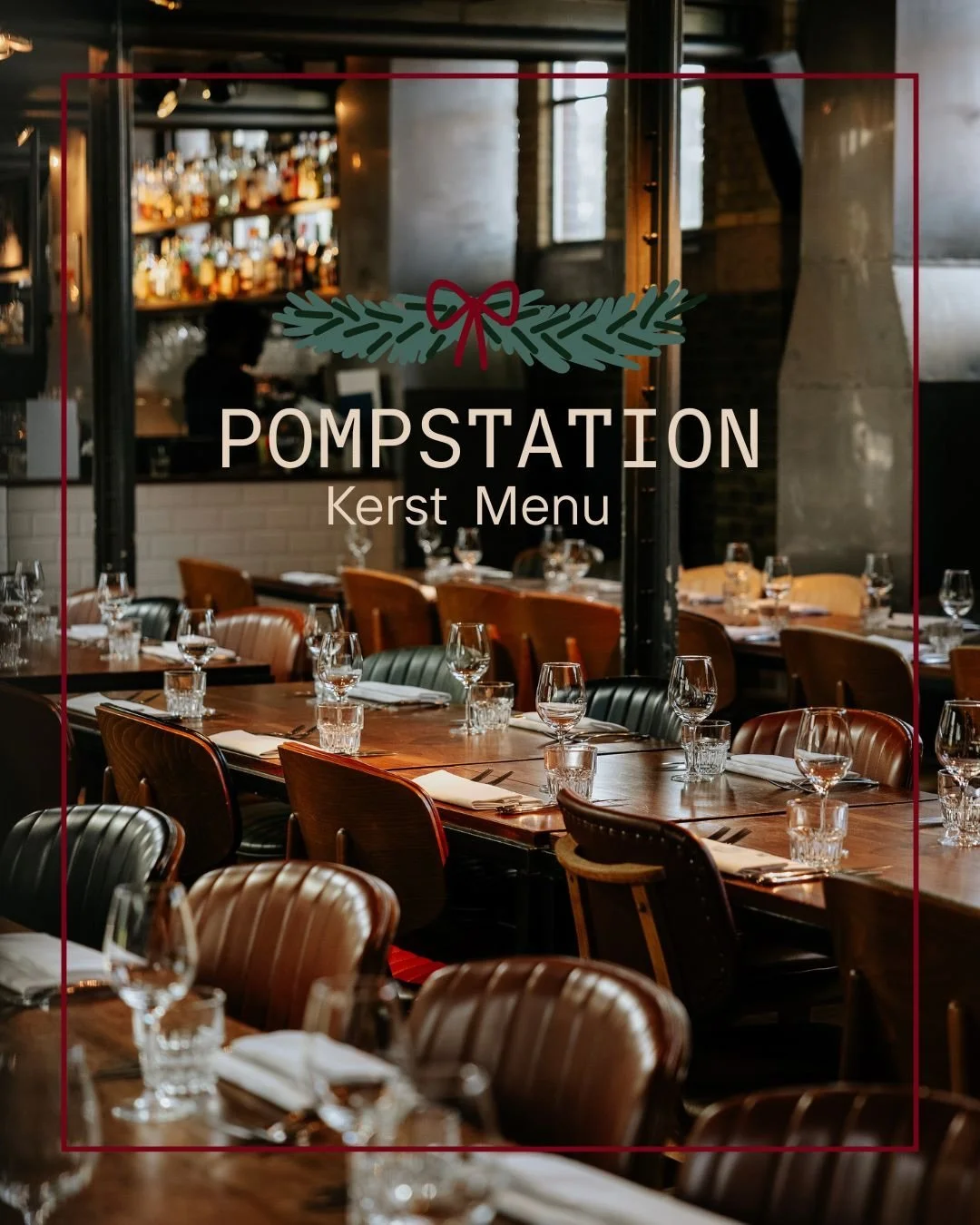 Kerst bij POMPSTATION 🎄✨

Kerst bij Pompstation komt eraan en onze chefs zijn druk bezig met het voorbereiden van het menu.  Een feestelijk menu met optionele wine pairing, en keuze uit vlees, seafood of vegetarisch. 

Vanaf 19:00 uur zal er een liv