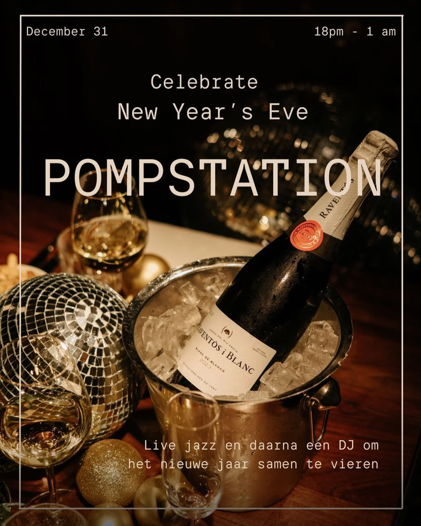 Vier Oud &amp; Nieuw bij Pompstation. 

We beginnen de avond met sfeervolle live jazz op ons podium, serveren een verfijnd setmenu (wine pairing mogelijk) en gaan daarna over in DJ vibes tot middernacht.

Boek snel voor deze bijzondere avond. ✨

#ams