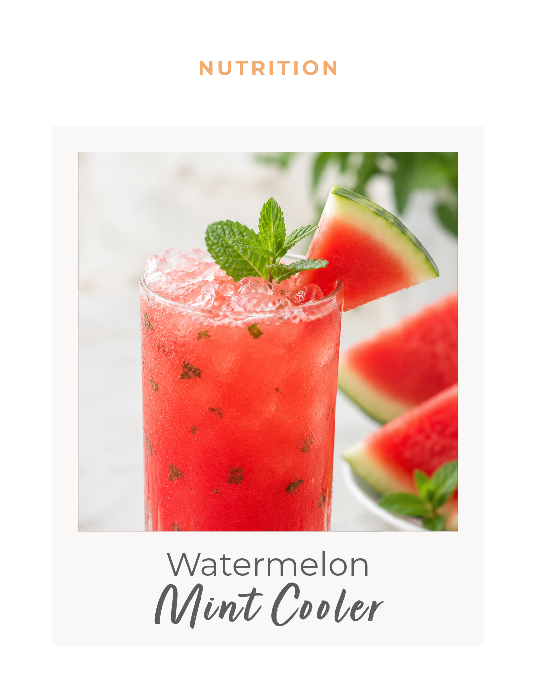Recipe: Watermelon Mint Cooler