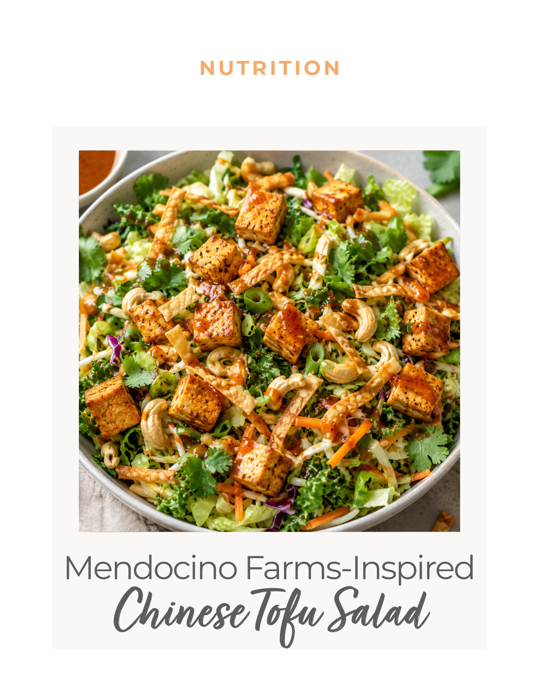 Recipe: Mendocino Farms-Inspired Chinese Tofu Salad