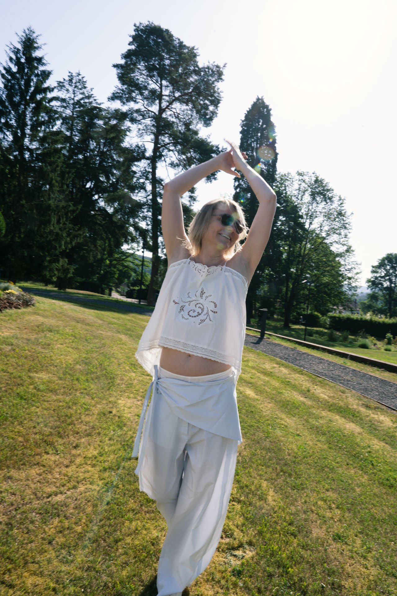 Grey Wiese, At Villa Réné Lalique, photographed by Yana Laumonier. Soft morning light. Summer in France.