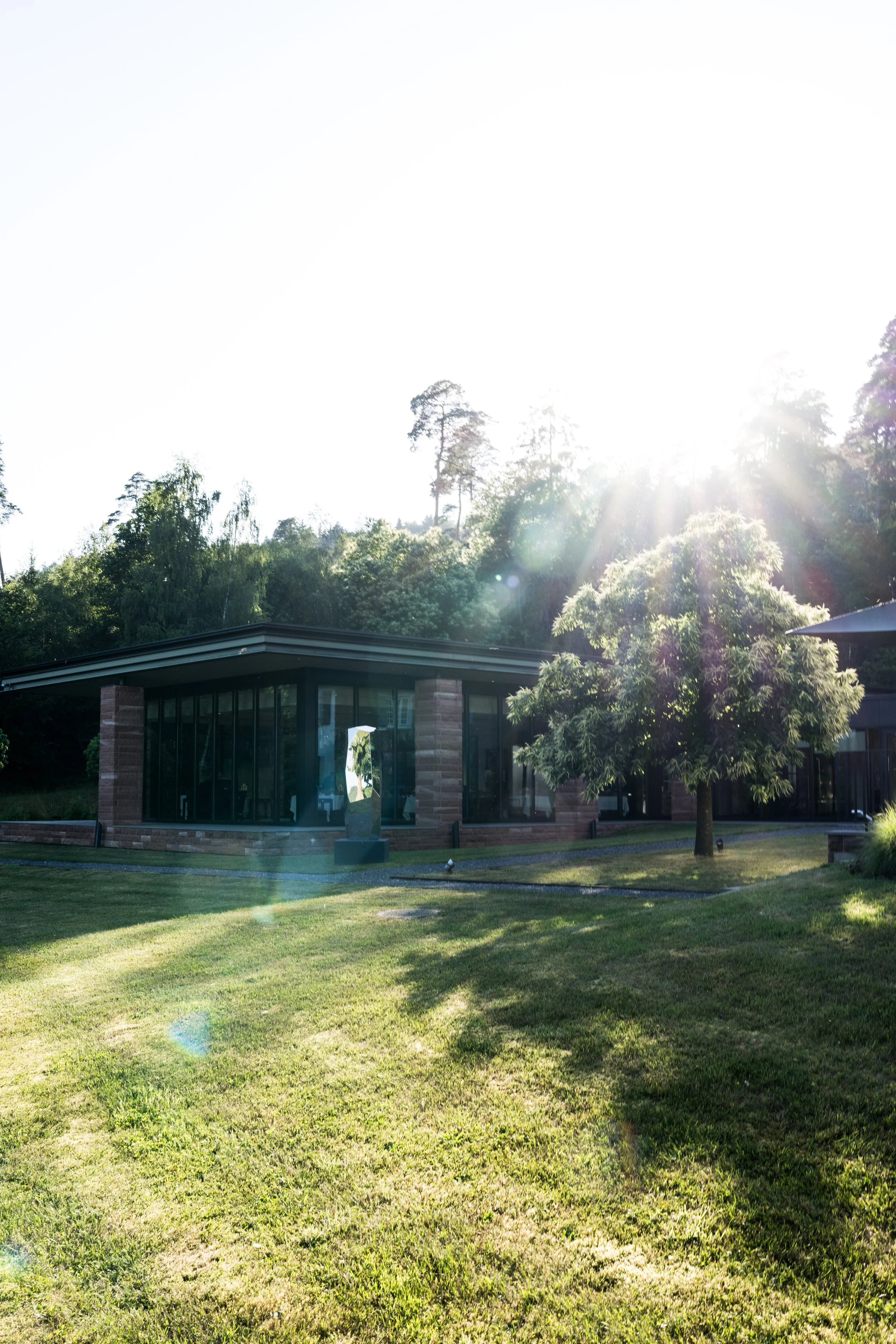 Sunset at Villa Réné Lalique.
