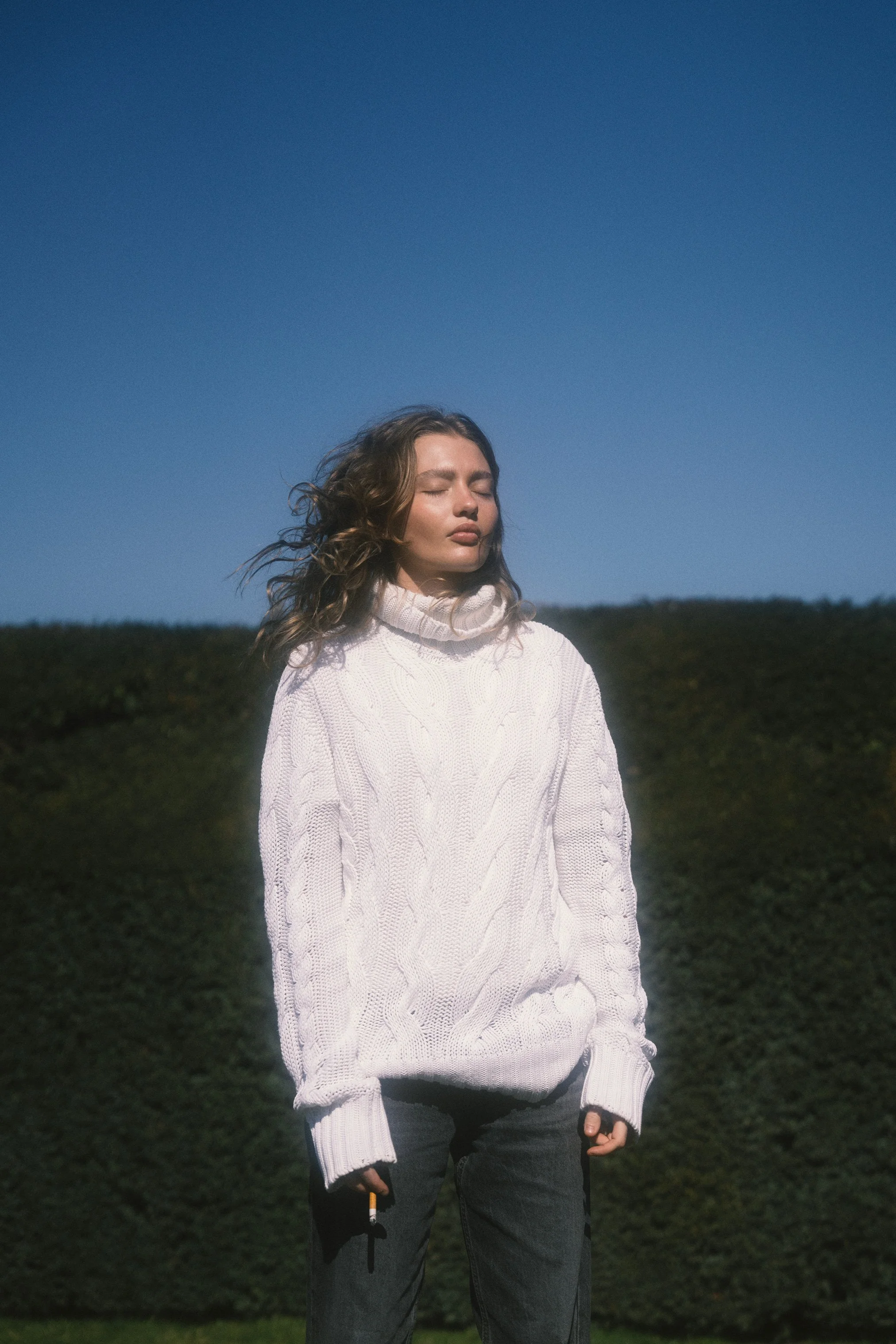 Mayline for Cover Management, 2025. Paris Test Shoot. Book development. New Faces. Outdoor test shoot.