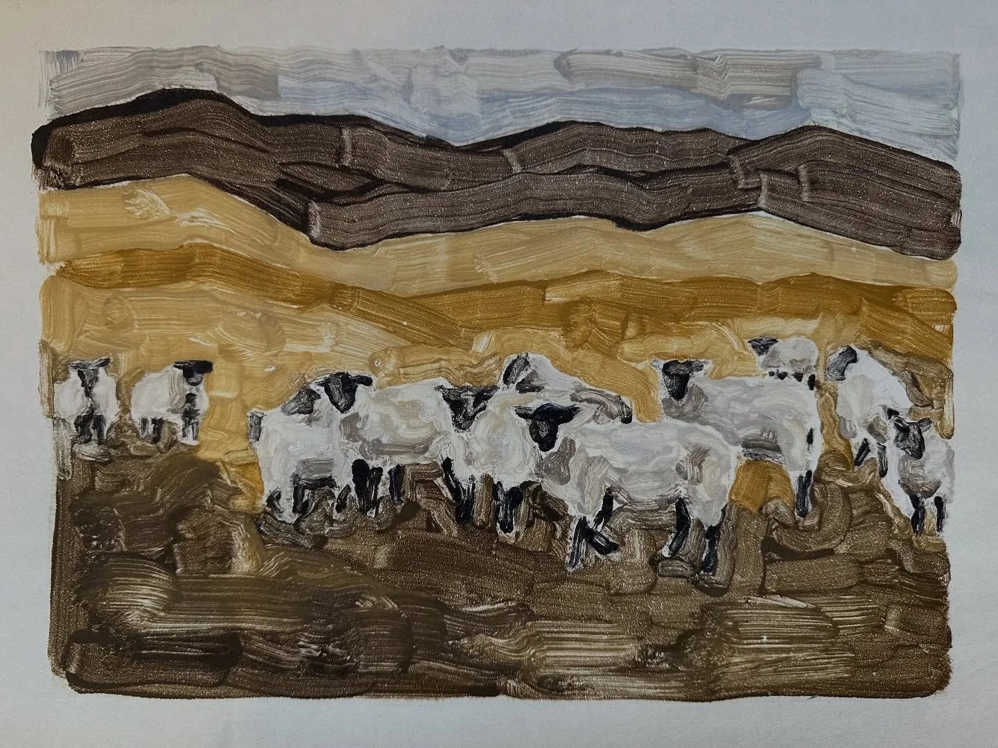 Audience
Monotype on washi
26x43cm unframed
2025

#printmaking #printmakingart #monotype