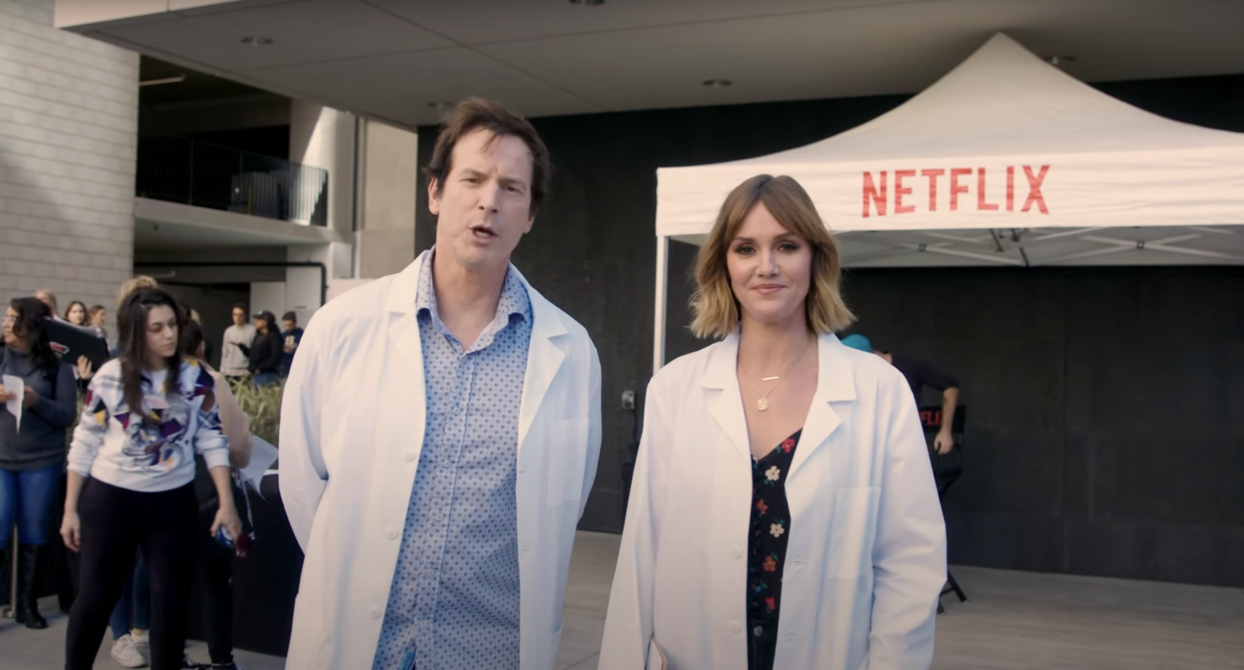 Erinn Hayes & Rob Huebel Inject Netflix Employees With B12 // Medical Police // Netflix