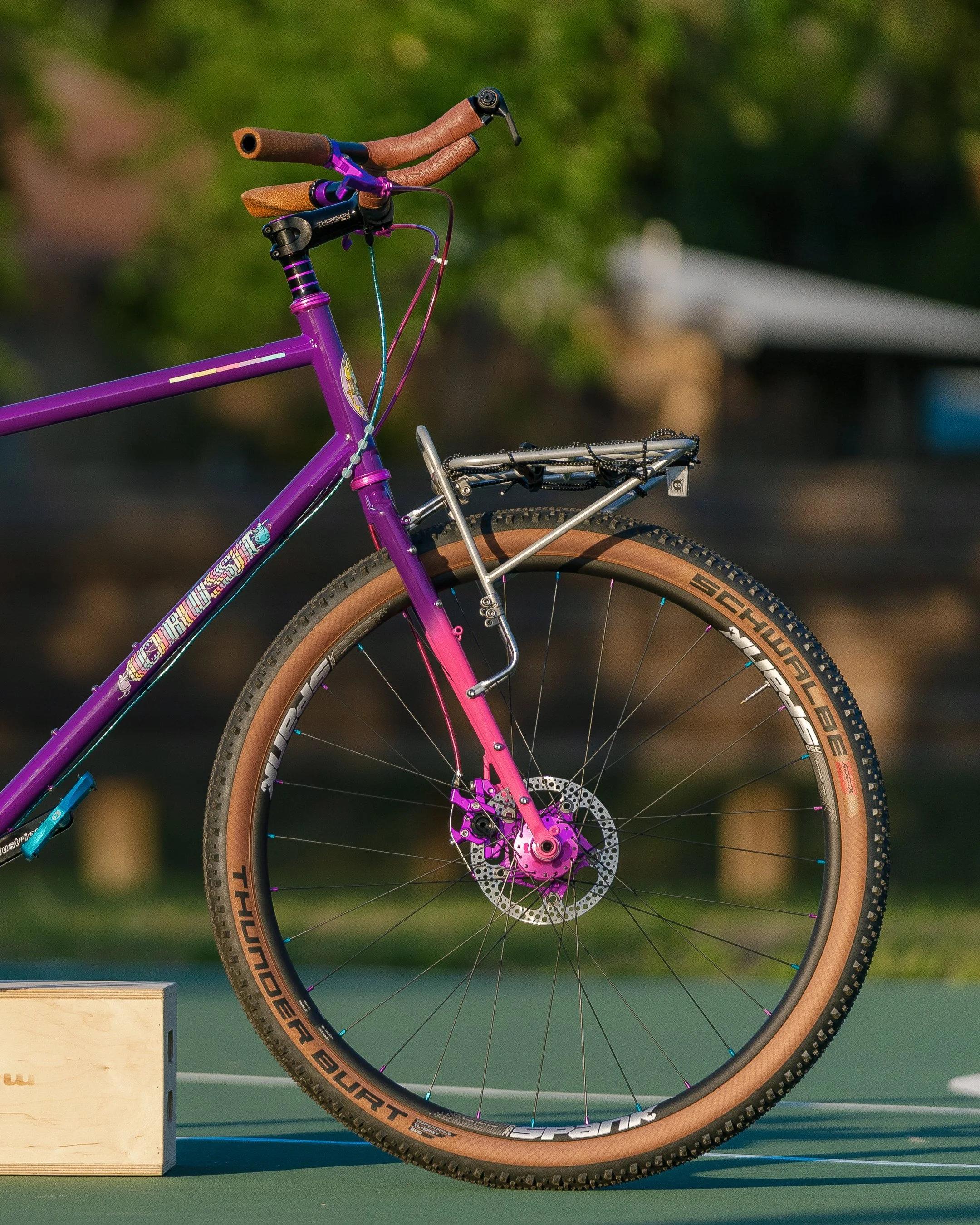 I photograph of a colorful bike