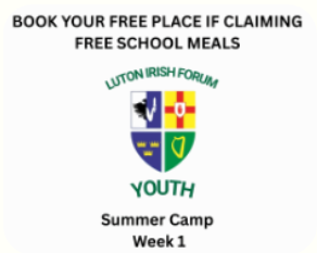 Summer camp week 1 - Free school meals