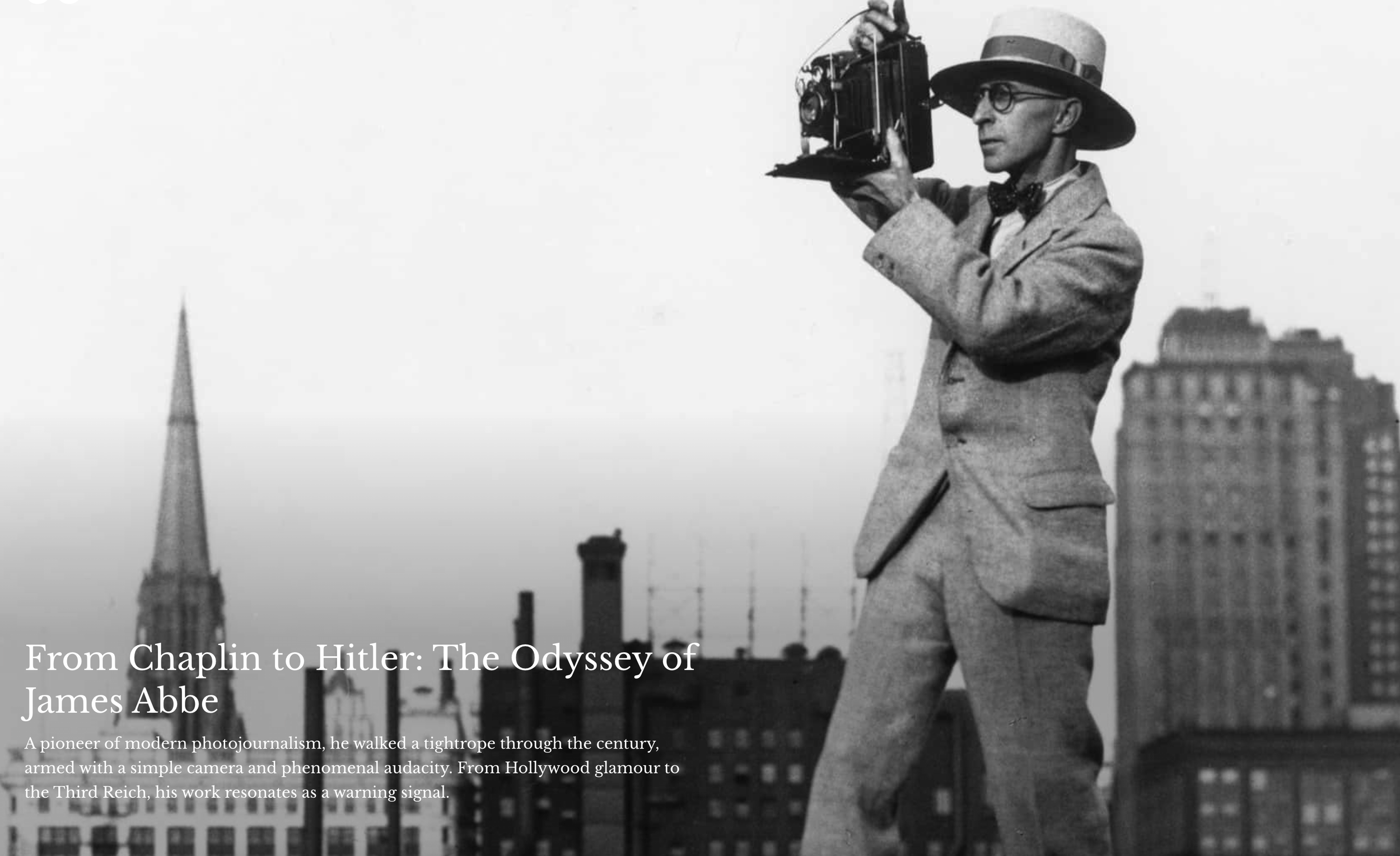 From Chaplin to Hitler: The Odyssey of James Abbe