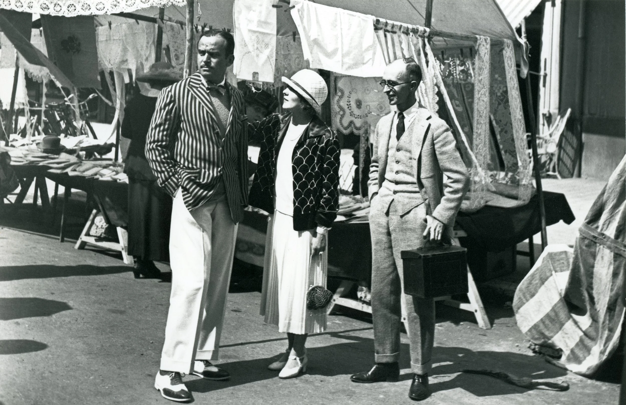Douglas Fairbanks and Mary Pickford in France with James Abbe
