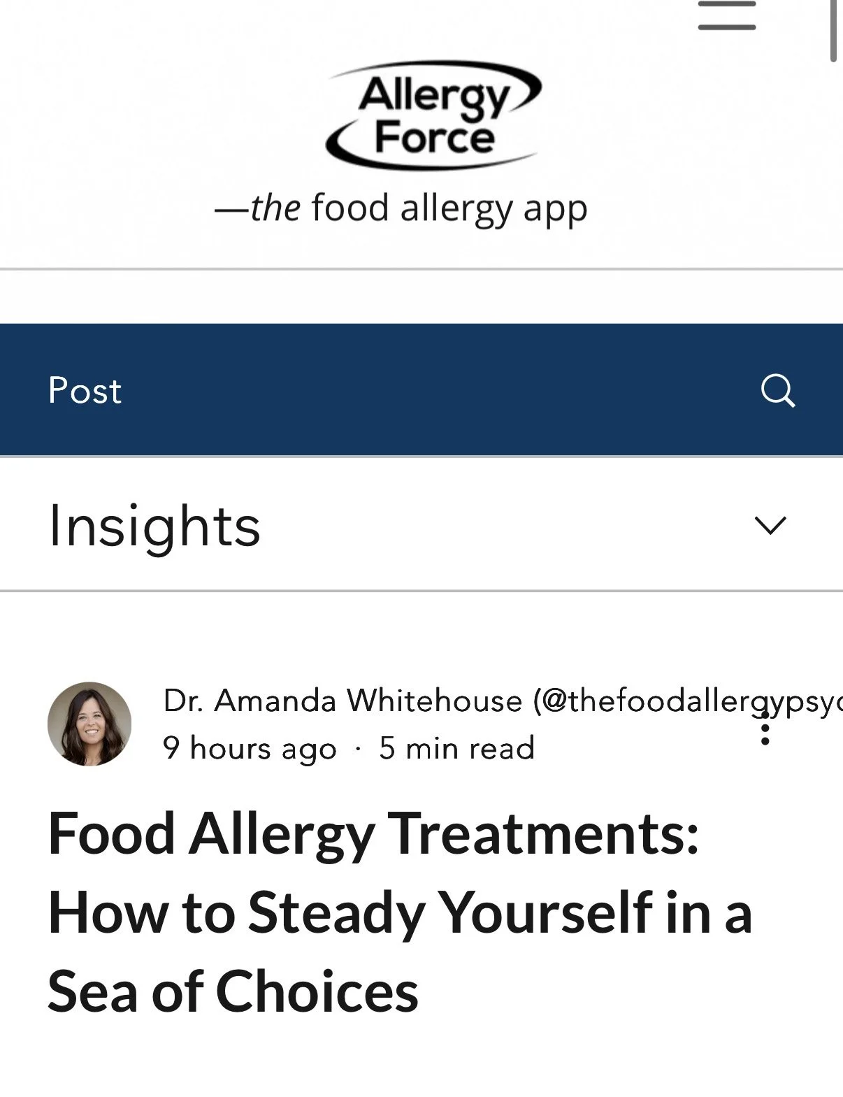 AllergyForce guest blog post