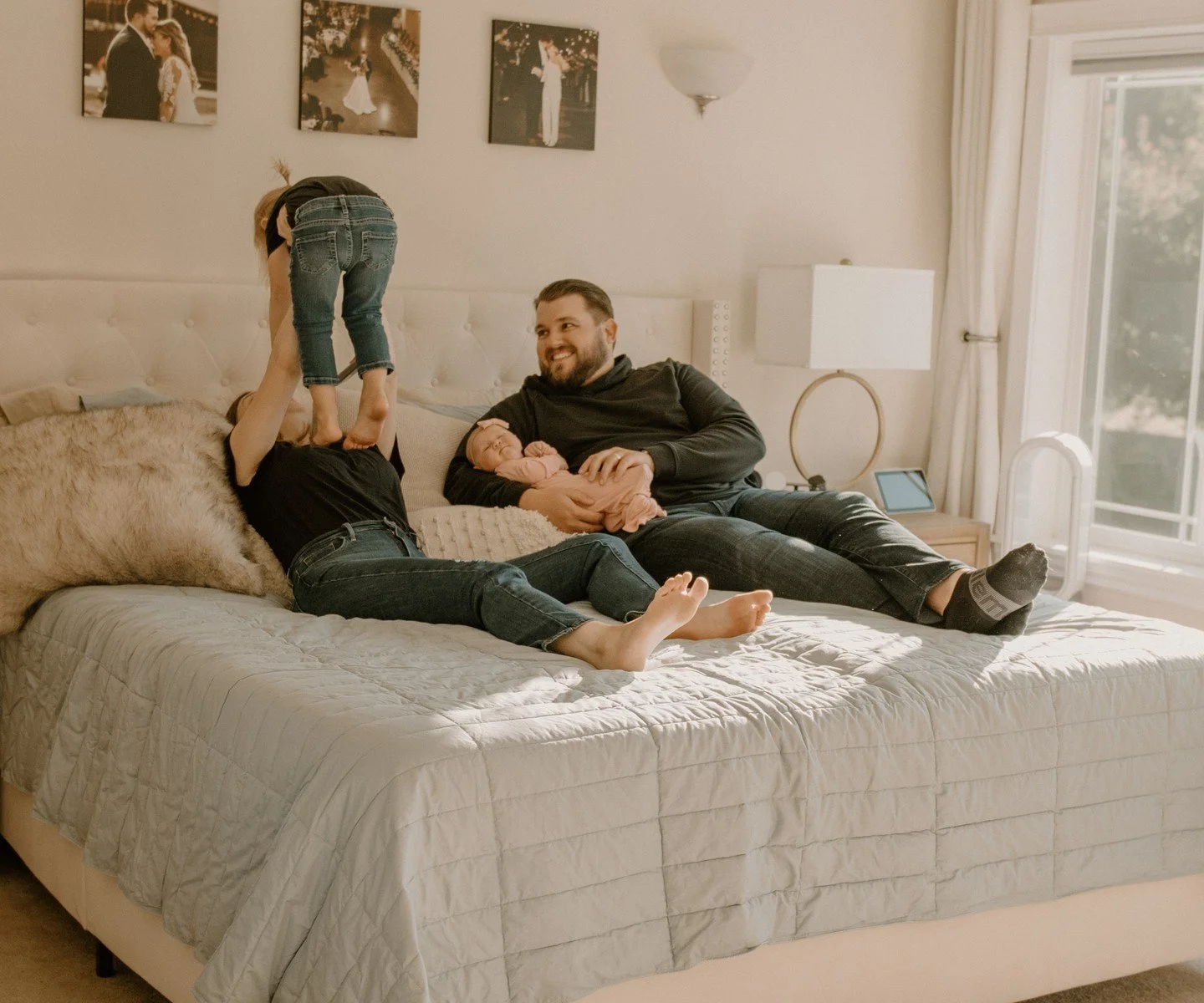 This family continues to invite me into their moments year after year. I remember one time we did an entire session for this babies announcement and we all thought (per the ultrasound tech) that it was a boy!!! To everyone's surprise they were about 