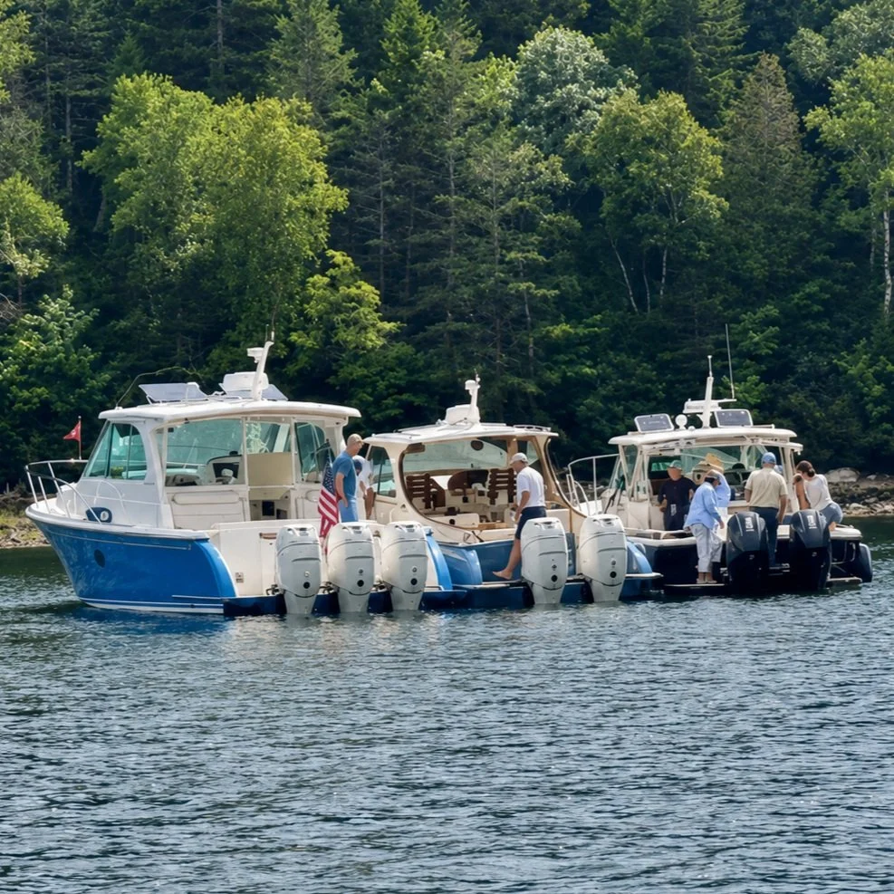 Nice shot from the Power Fleet's Raft Up in Somes Sound last week.

Picture credit to our Power Fleet Captain @zsmartin88